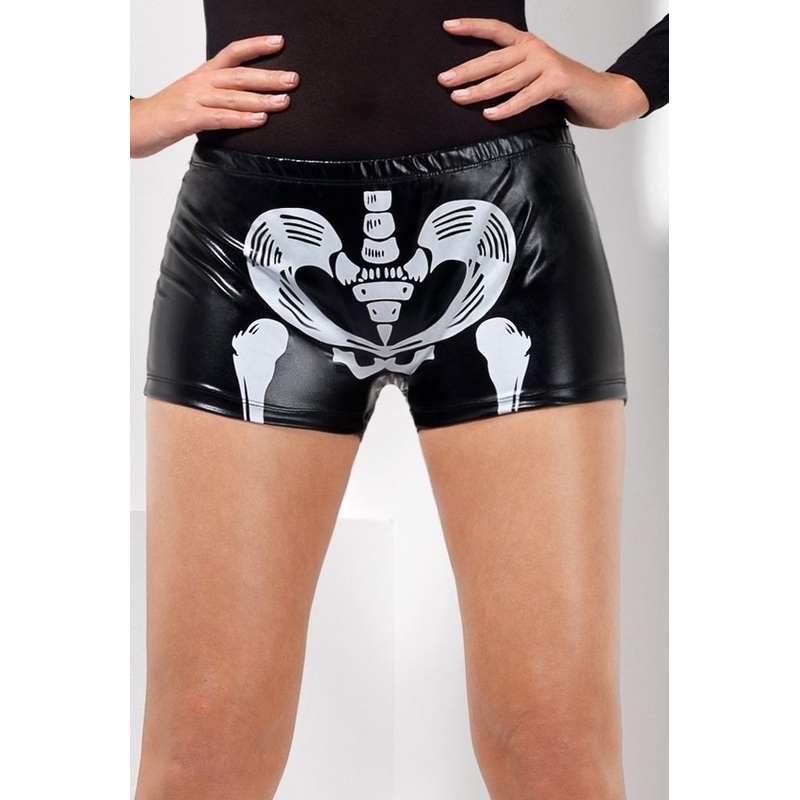 Sexy skeleton hot pants for women S