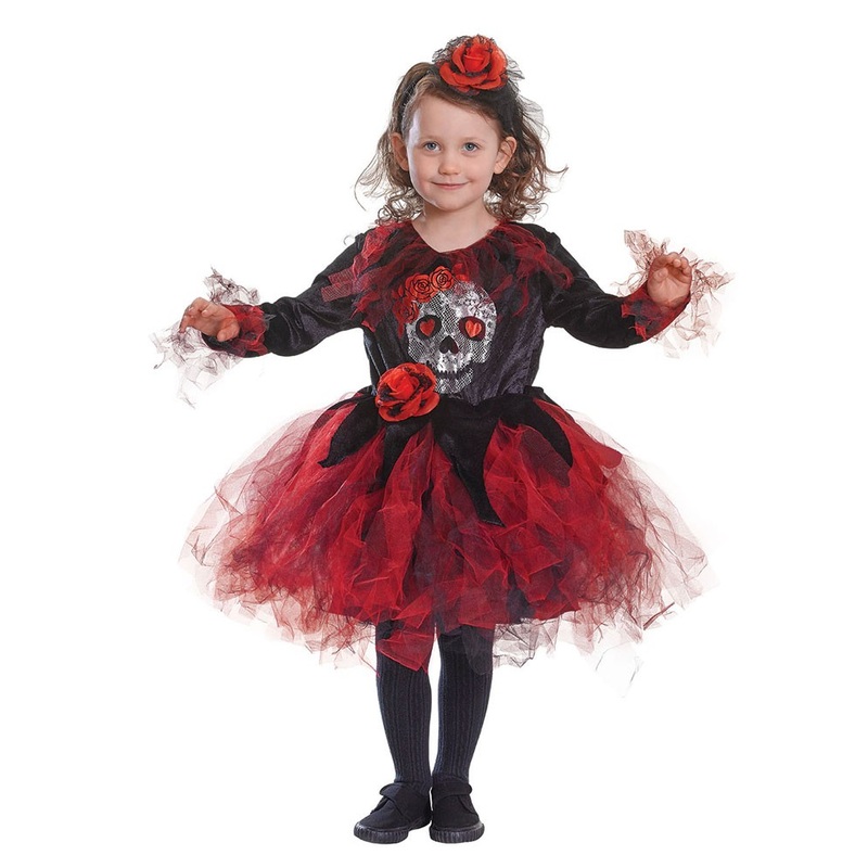 Skull Ballerina Rosy Child Costume S