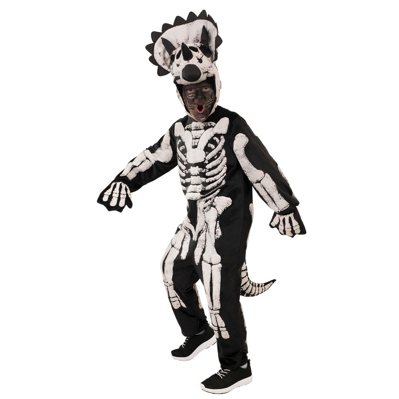 Triceratops skeleton dino child costume 128