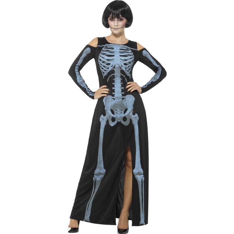 X-ray skeleton dress Resa women's costume S
