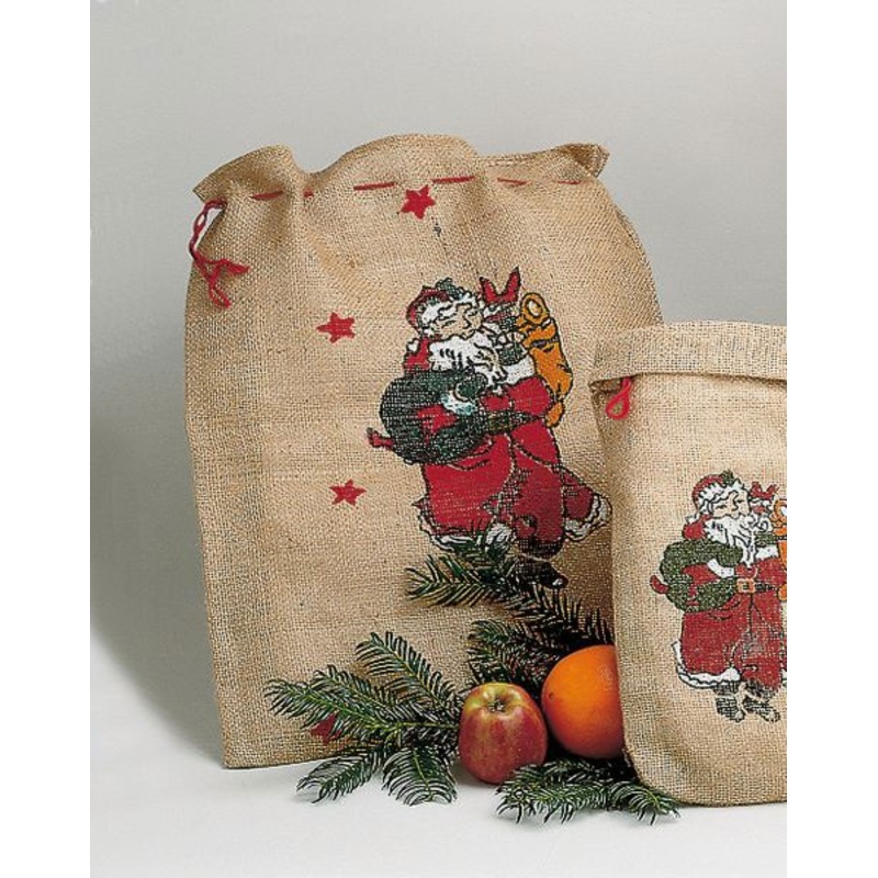 Christmas jute sack 35x50cm