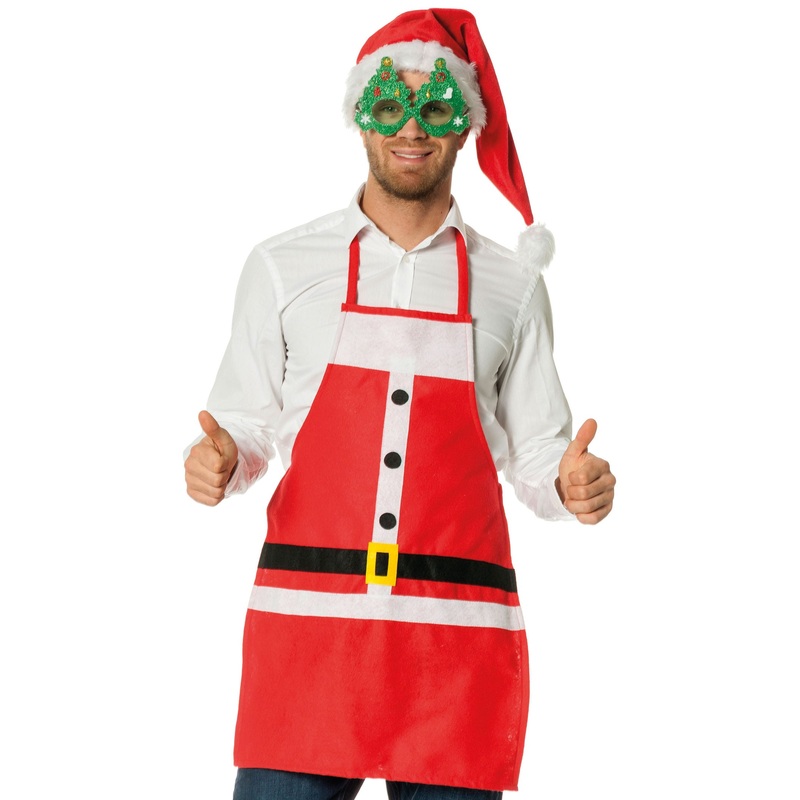 Emancipated Santa Claus cooking apron