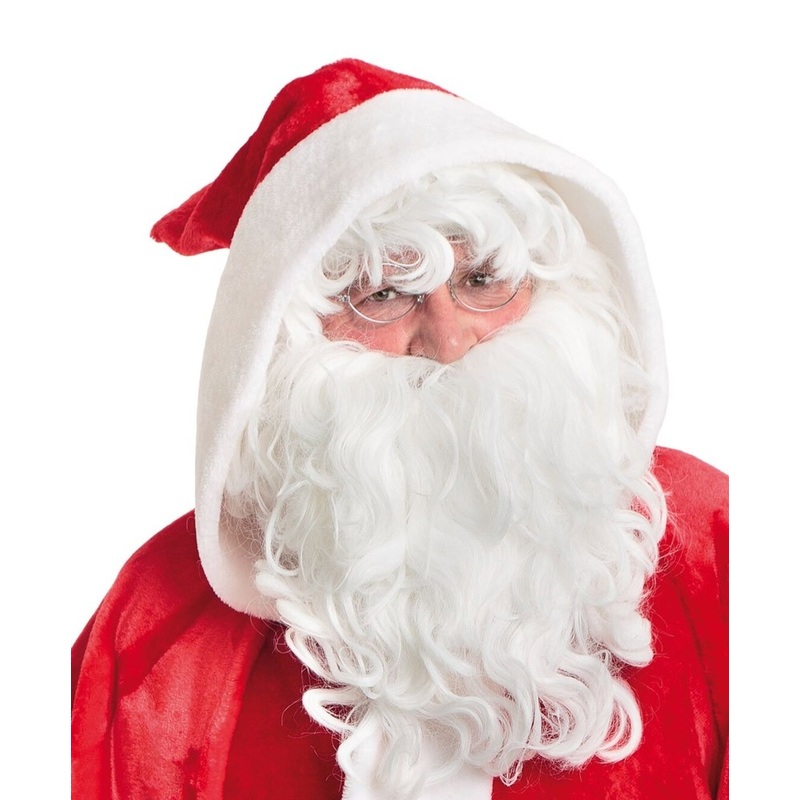 Flowing Santa Claus wig with beard