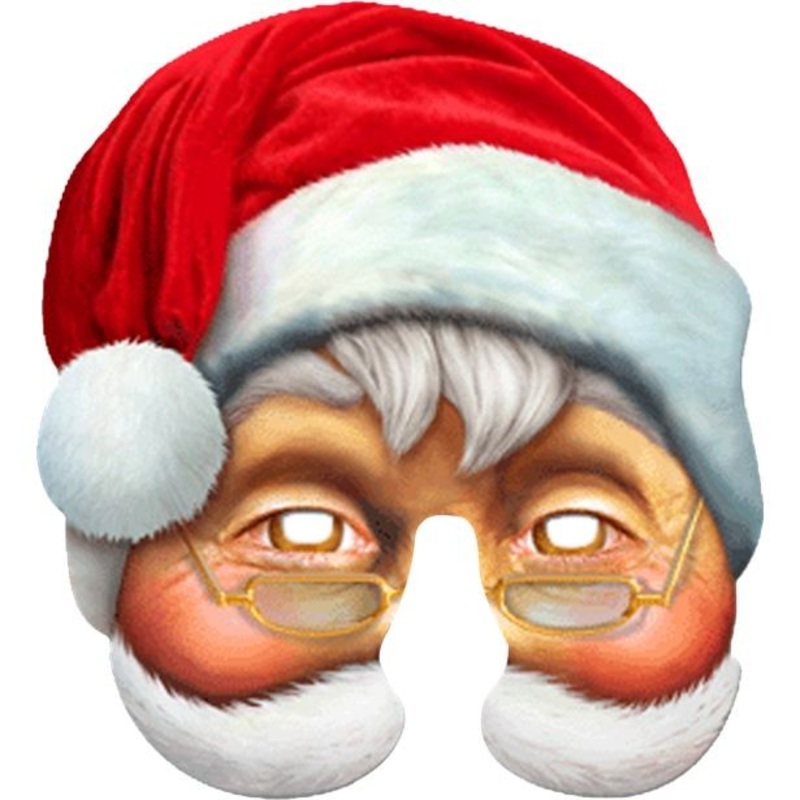 Funny Santa Claus half mask