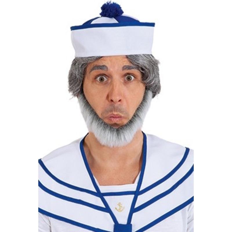 Heather gray sailor's beard
