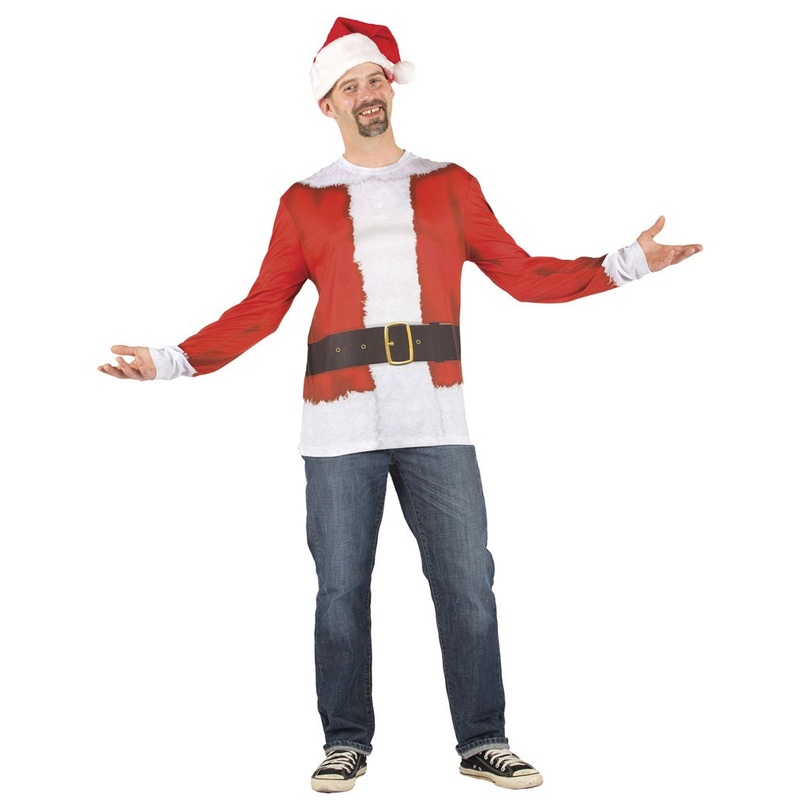 Long-sleeved Christmas shirt for men M
