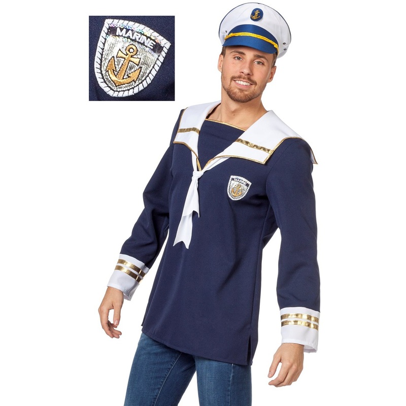 Navy sailor painted shirt 48