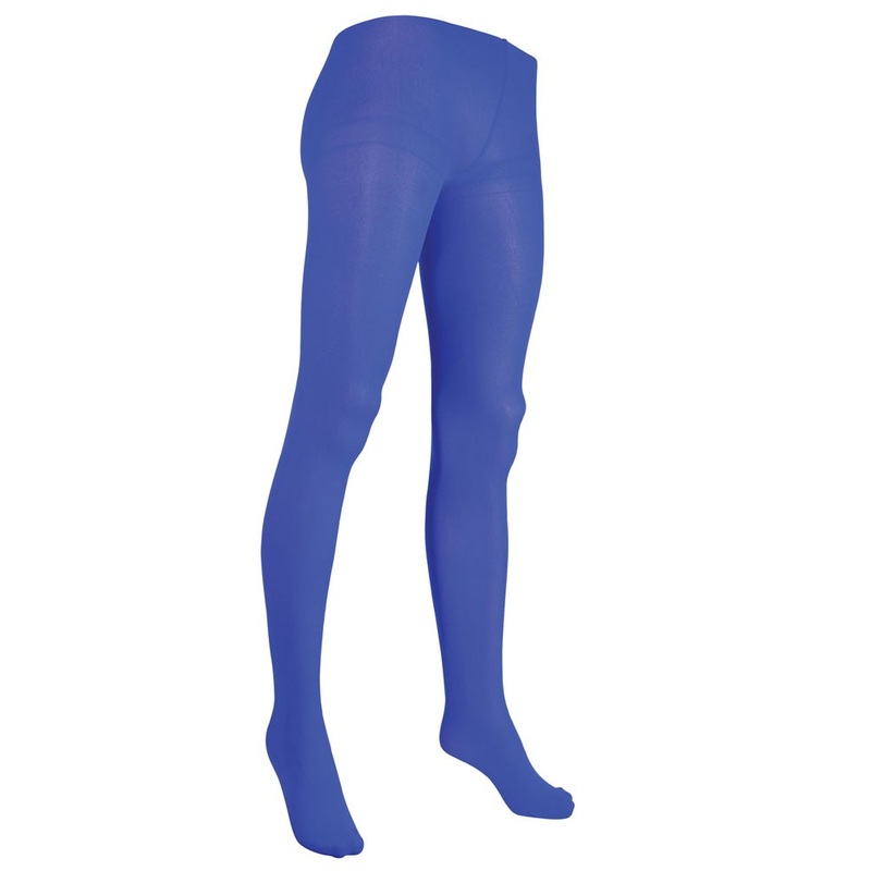 Opaque blue women's tights