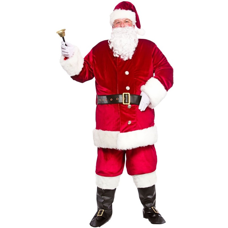 Santa Claus Deluxe costume 9 pieces M-L
