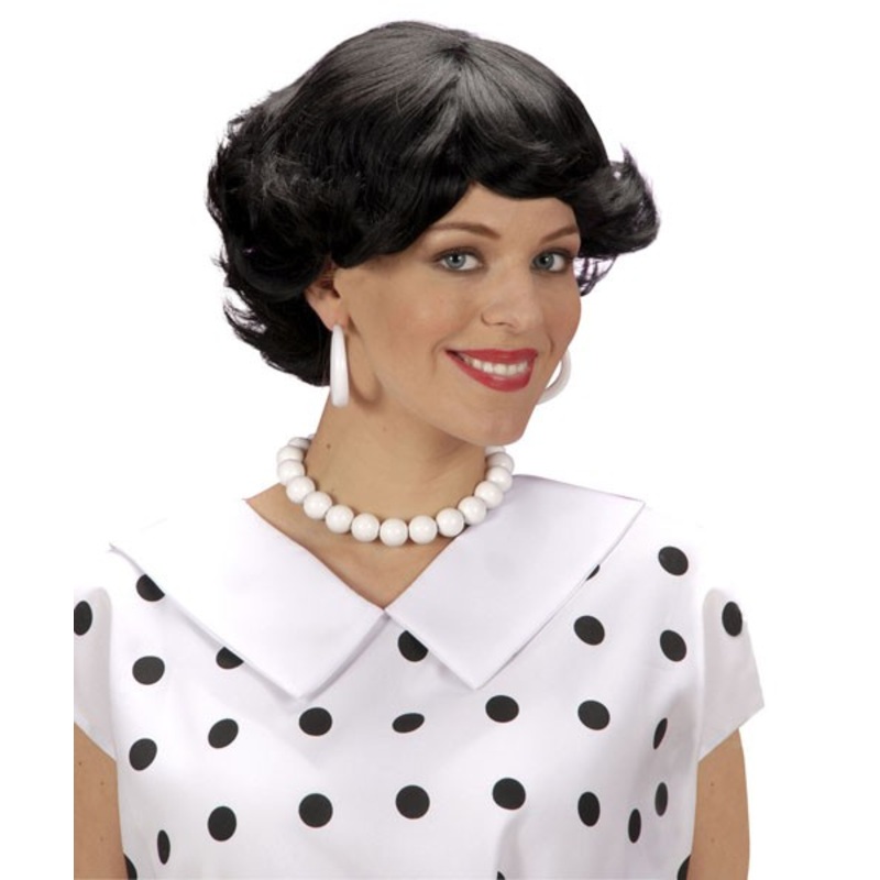 Black 50s Lindsey wig for women