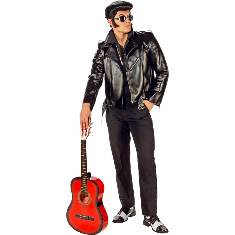 Black leather jacket Smith for men 46-48