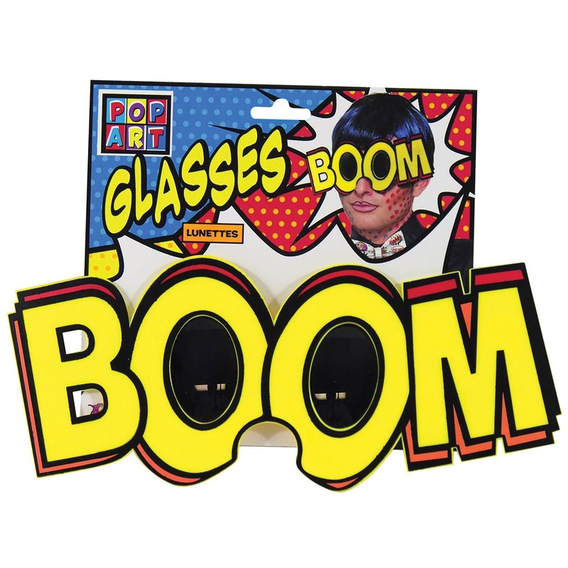 BOOM Pop Art Party Glasses