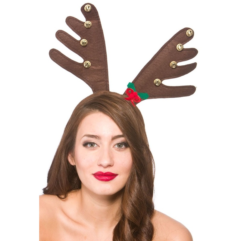 Brown reindeer Christmas headband