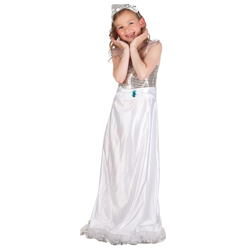 Kiliana princess dress with crown in white