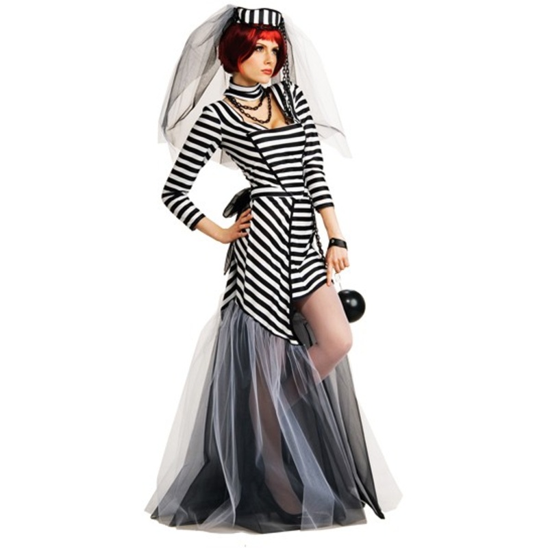 Prison bride ladies costume