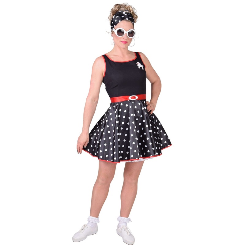 Rock'n Roll ladies costume black XS