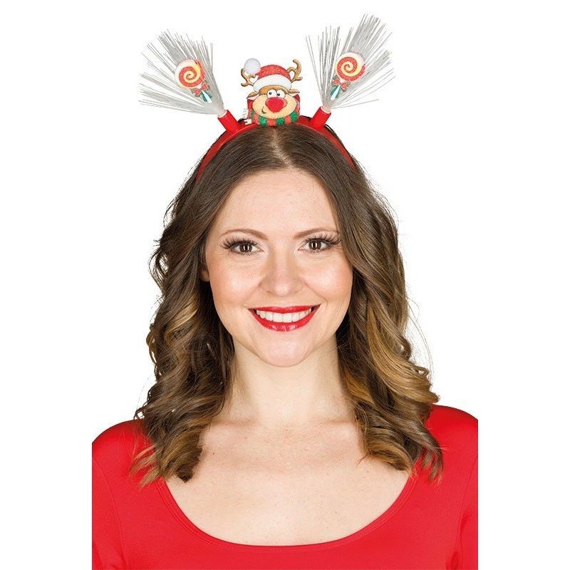 Rudolph Christmas hairband with LED
