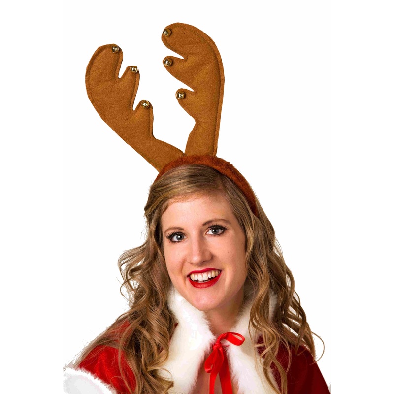 Rudy reindeer headband with antlers
