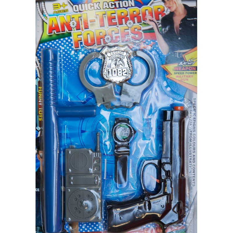 6-piece anti-terrorist unit set for children