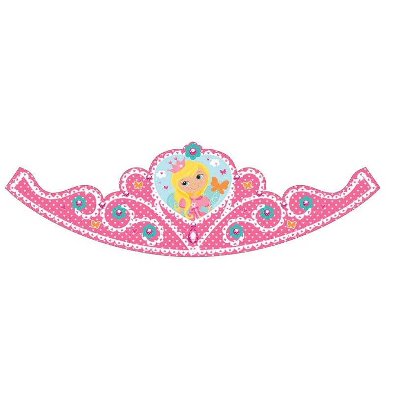 Adorable Princess Dafne Party Crown 8 pieces