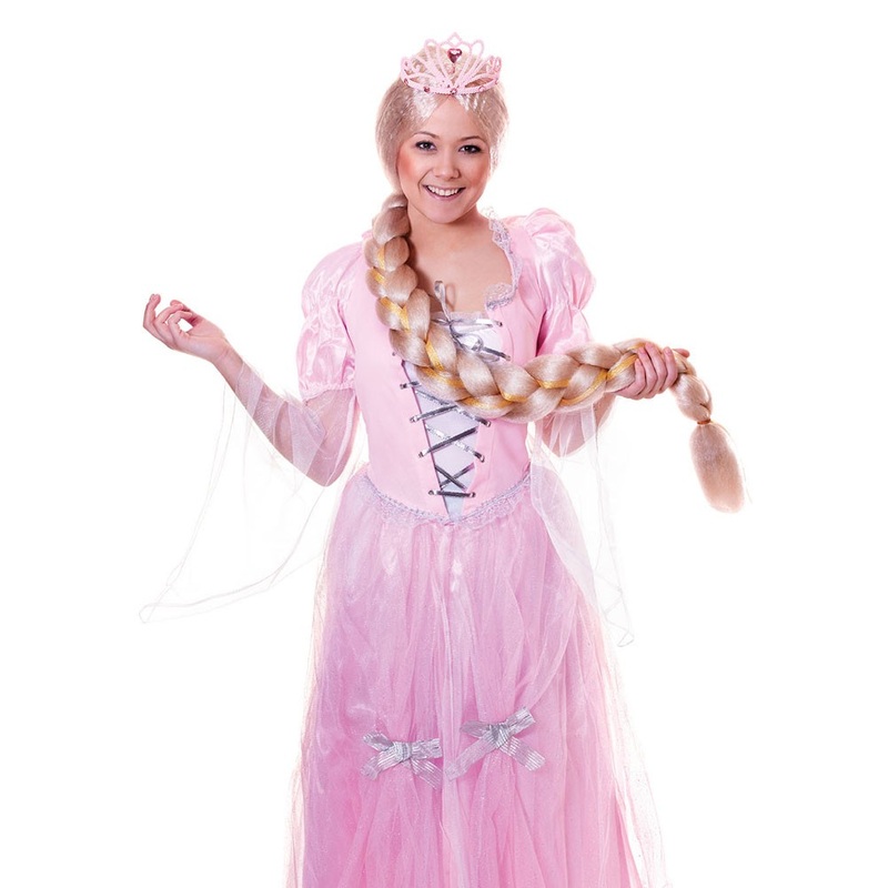 Blonde fairy tale wig giant plait