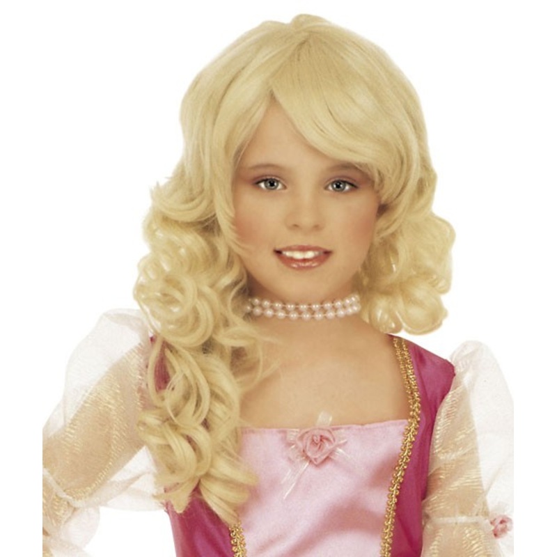 Blonde princess wig for children