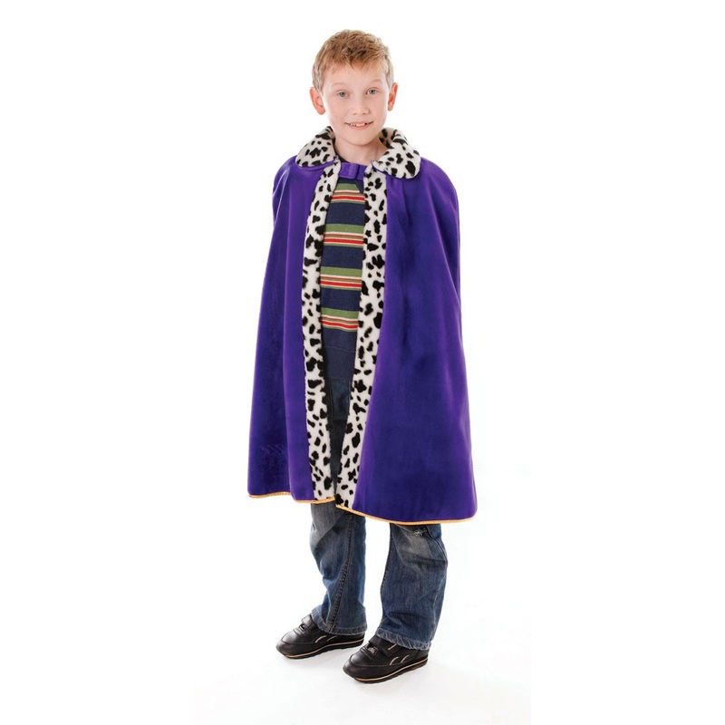 Children's royal cloak in purple M