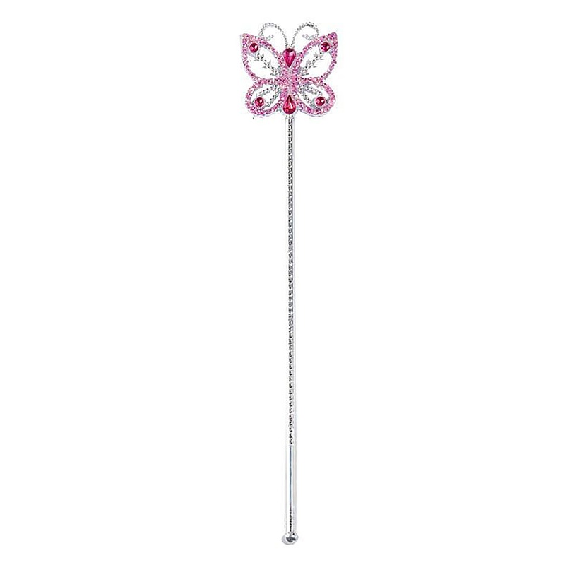 Pink children's butterfly wand