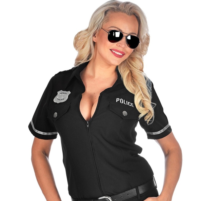 Police ladies blouse black S-M