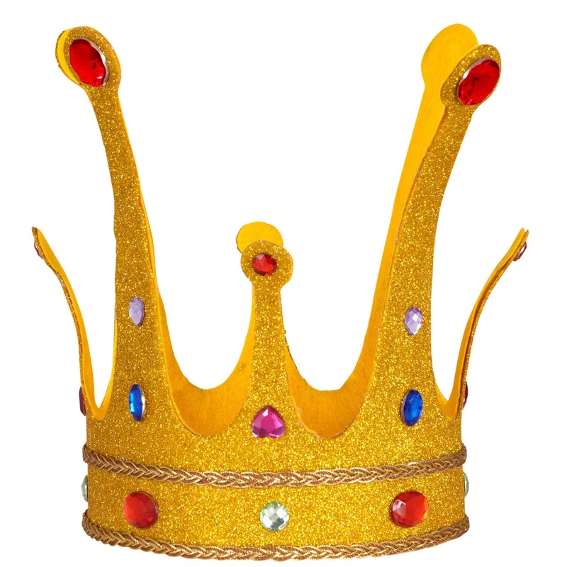 Sculptable Stuart crown with glitter effect