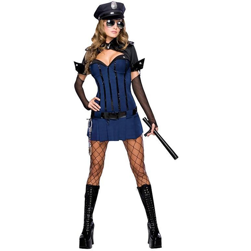 Sexy policewoman Larina ladies costume XS