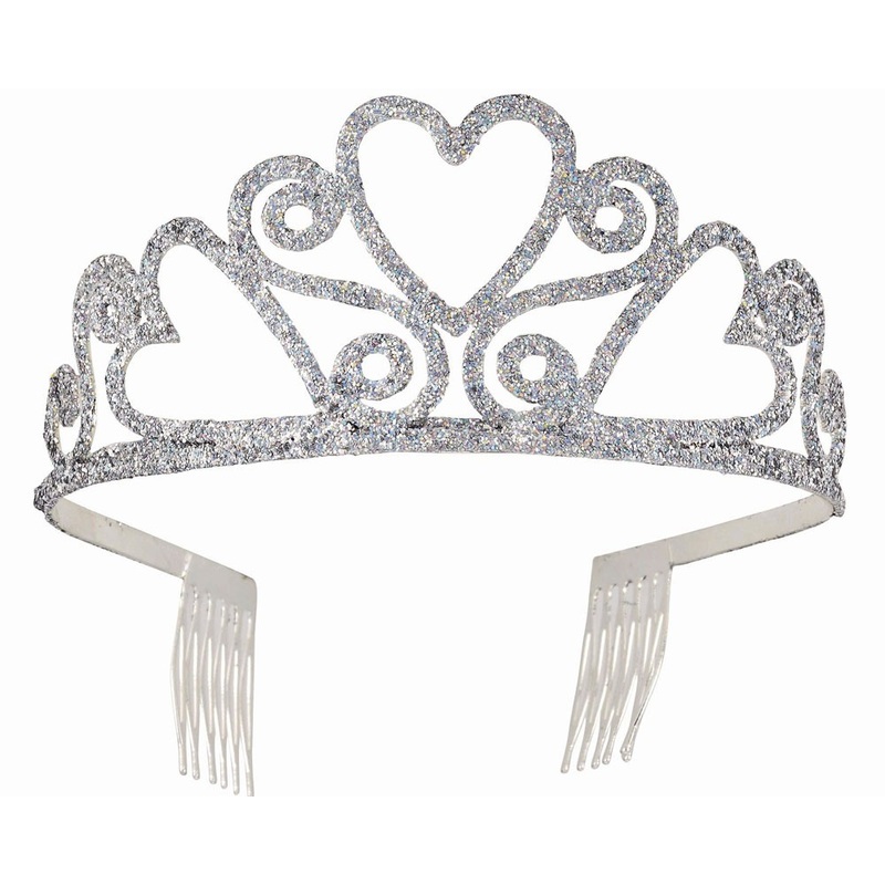 Shiny heart diadem