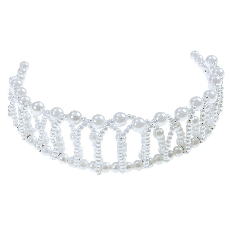 White princess pearl crown