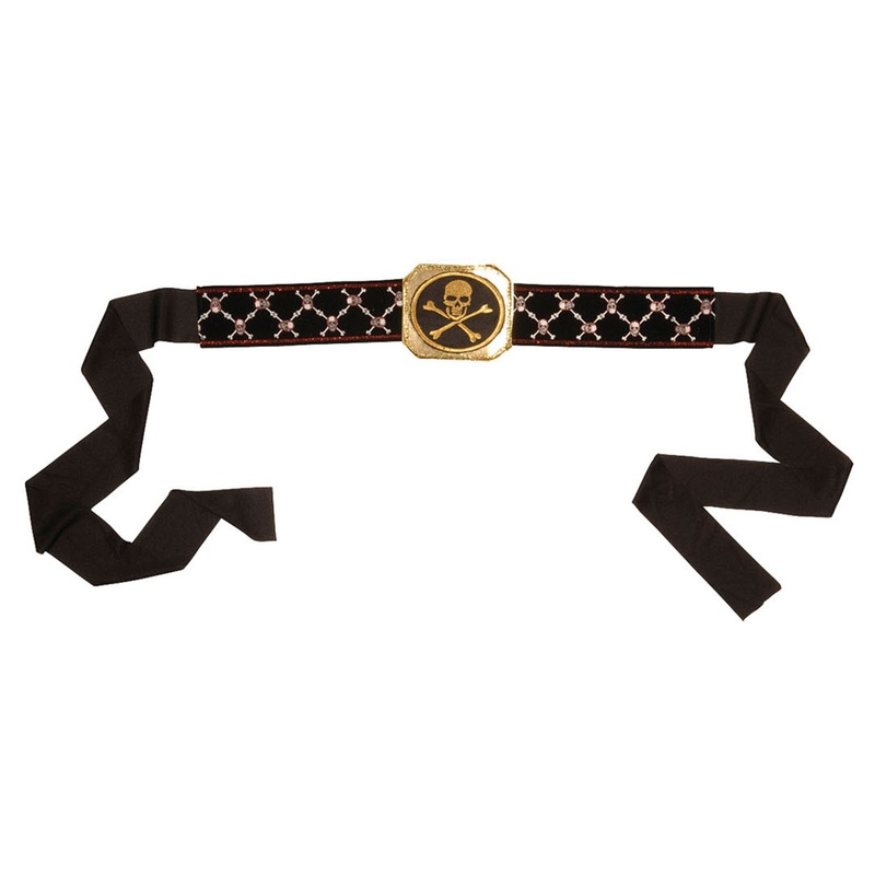 Black and gold pirate belt