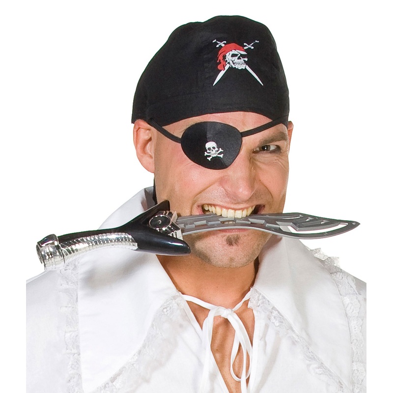 Black pirate headscarf