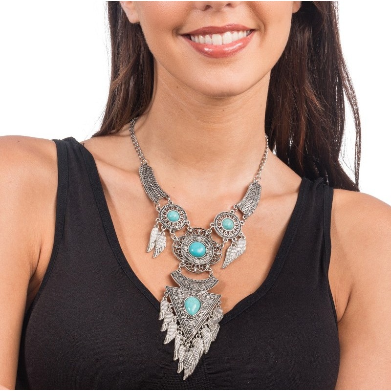 Bohemian Infinity Necklace with Pearls