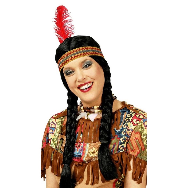 Braided hairstyle Indian women's wig