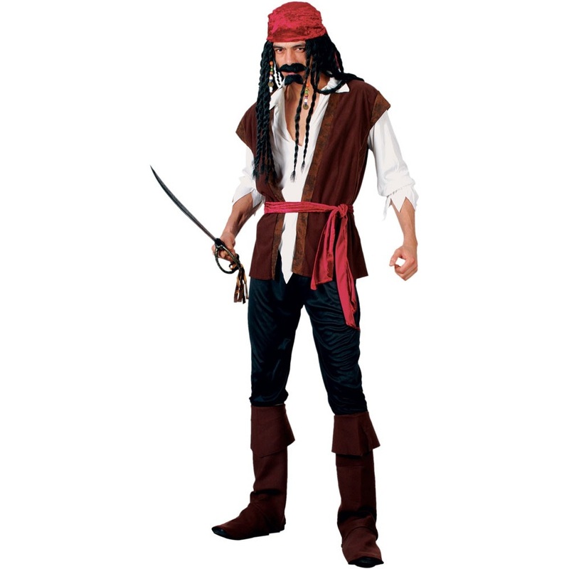 Dangerous pirate men's costume S