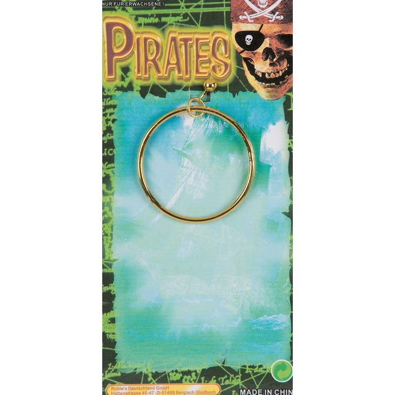 Gold single pirate earring