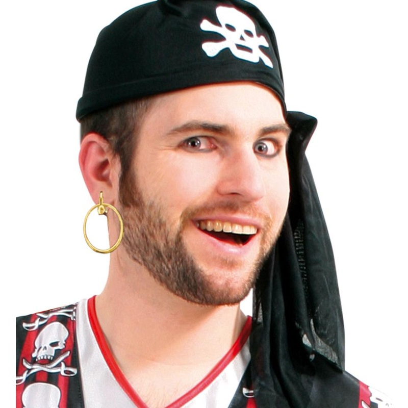 Golden pirate hoop ear clip