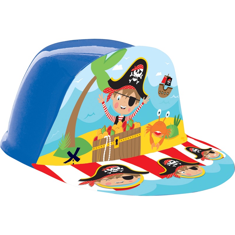 Little pirate Tommy birthday cap 16x18.5cm