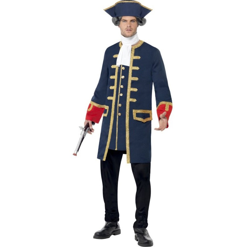 Pirate commander mens costume M