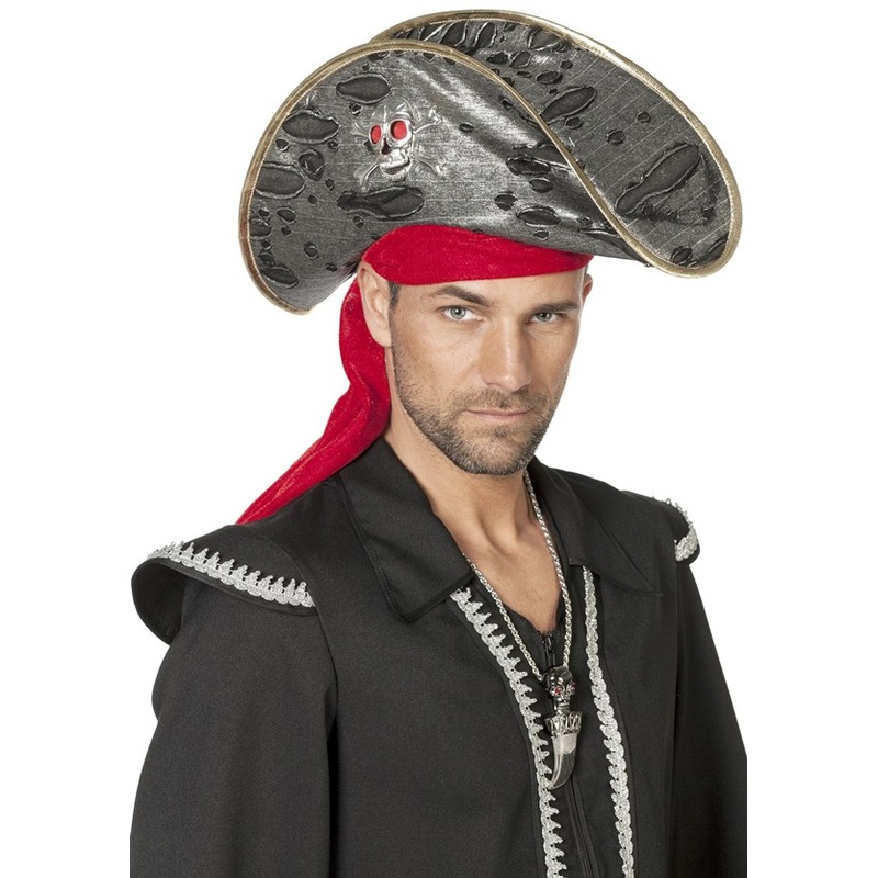 Pirate skull hat with headband