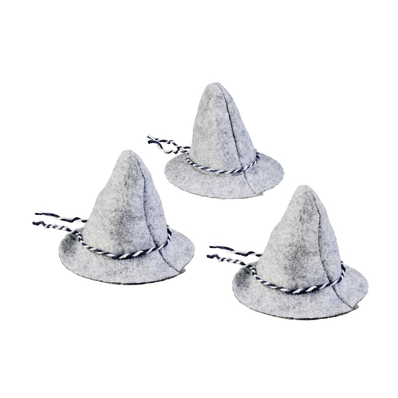 3 Wiesngaudi mini seppel hats 9.5cm