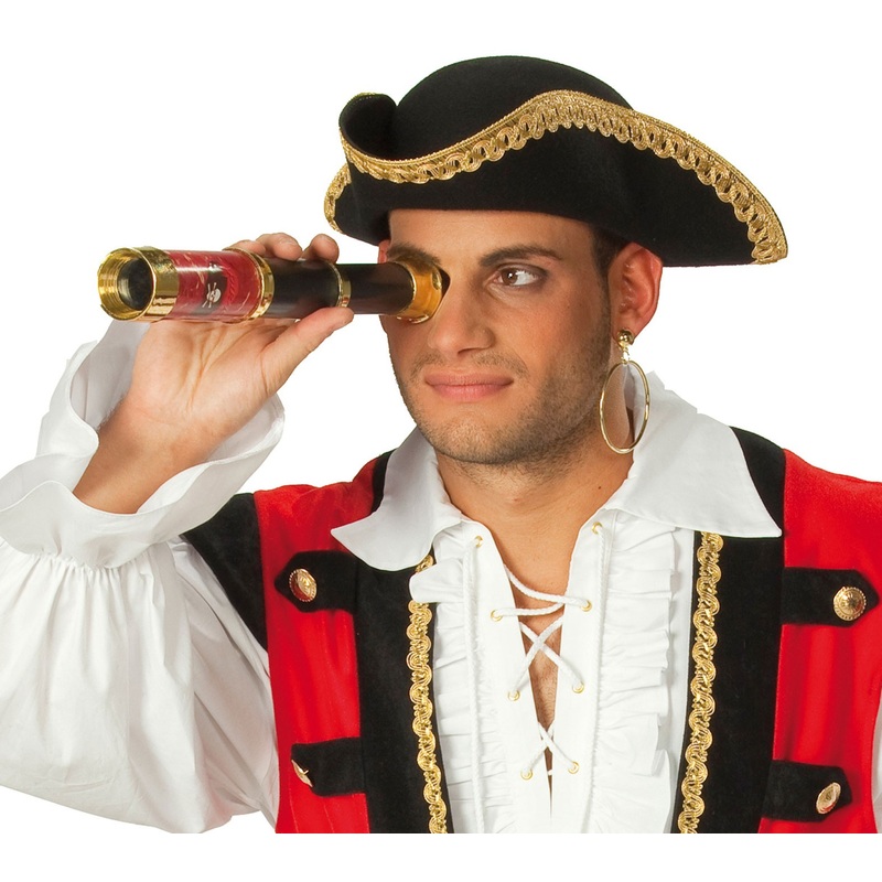 Black golden pirate hat