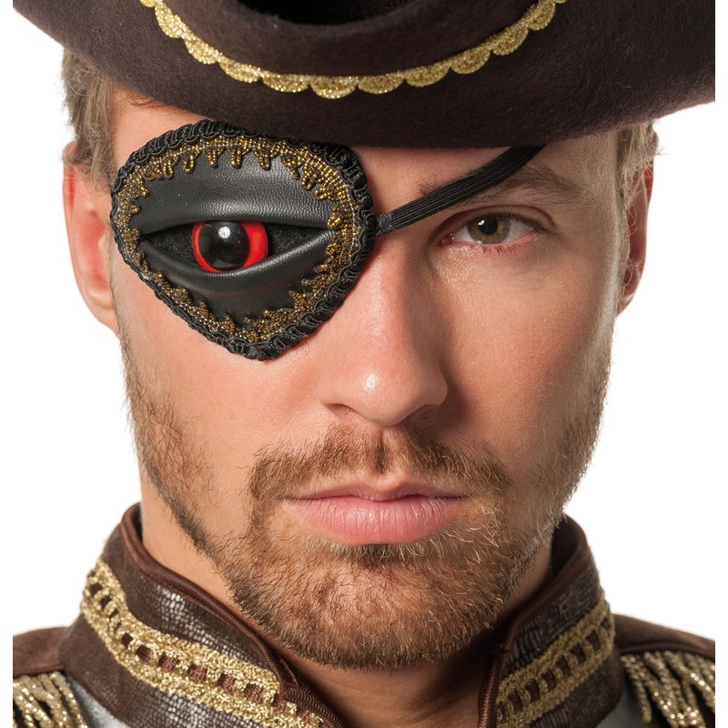 Captain Red Eye pirate eye patch
