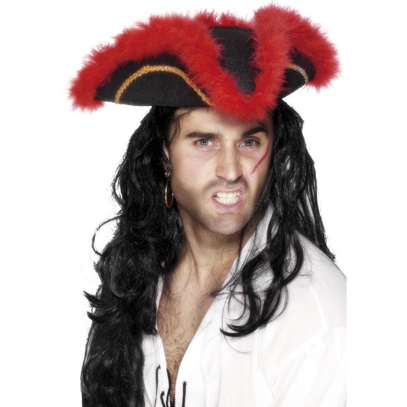 Captain Red Head pirate hat