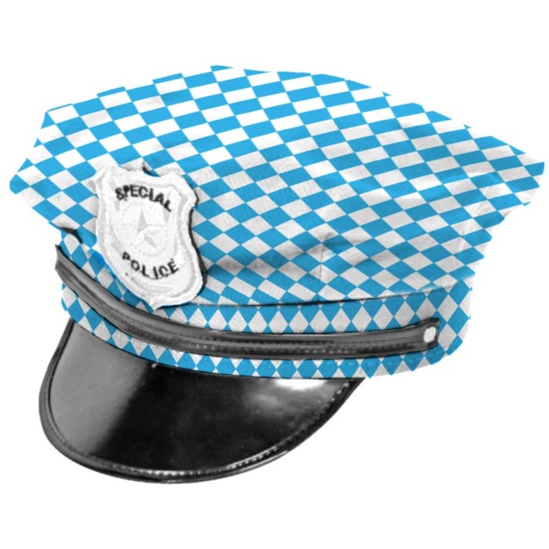 Checkered Oktoberfest police hat