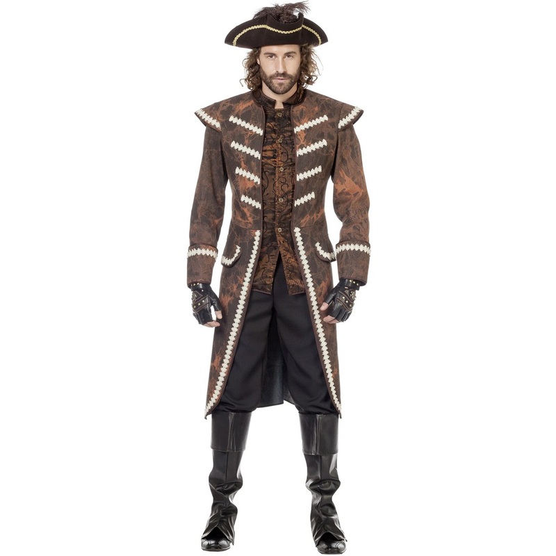 Noble pirate captain men's costume 48