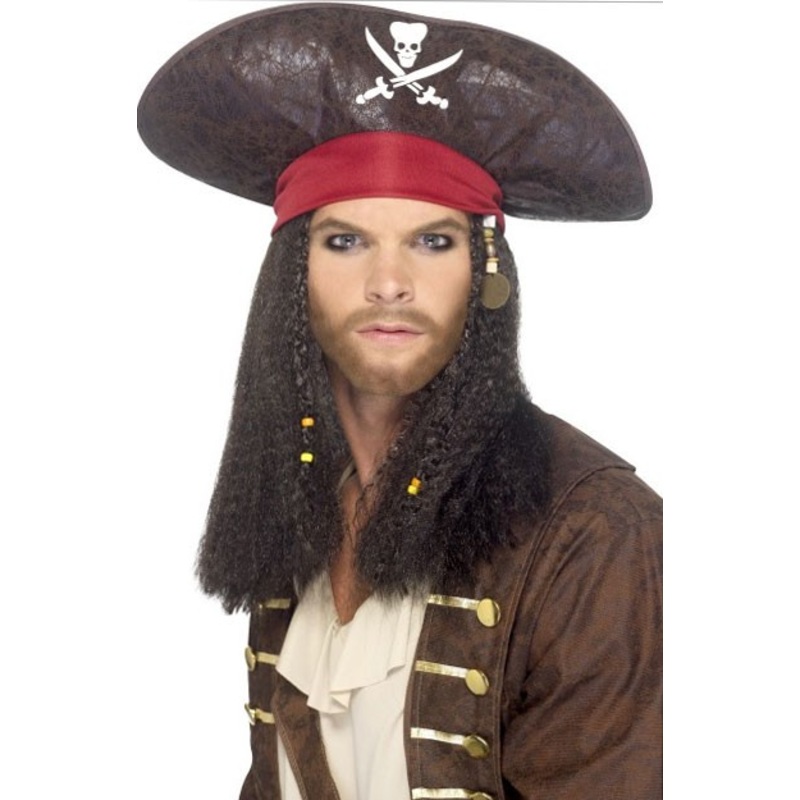Pirate hat with wild hair